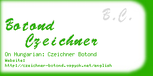 botond czeichner business card